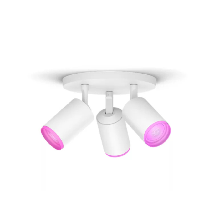 Philips Hue Fugato Ceiling Spotlight | Smart RBGW |White – 3 Spot